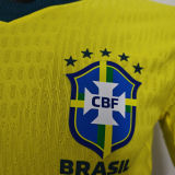 2026/27 Brazil Home Yellow Player Version Soccer Jersey