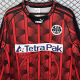 1995/1996 Frankfurt Home Red Black Retro Long Sleeve Jersey
