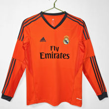 2013/14 RM Thrid Orange Retro Long Sleeve Soccer Jersey
