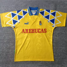 1995 Las Palmas Home Yellow Retro Soccer Jersey