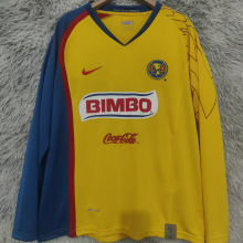 2007/2008 Club America Home Retro Long Sleeve Soccer Jersey