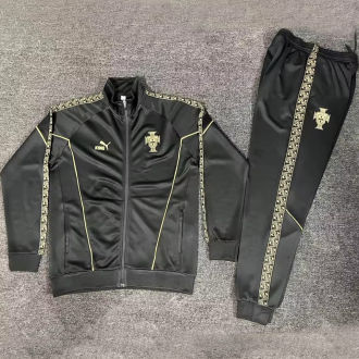 2026 Portugal Black Jacket Tracksuit
