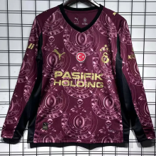 2025/26 Galatasaray Third Fans Long Sleeve Soccer Jersey 5 Stars 5星