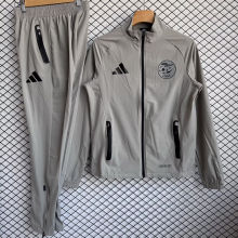 2026 Algeria Grey Windbreaker Jacket  （A Set）