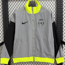 2026 Sporting Lisbon Grey Windbreaker