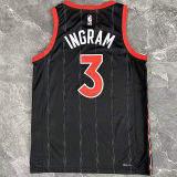 2023 Toronto Raptors INGRAM # 3  Black NBA Jerseys