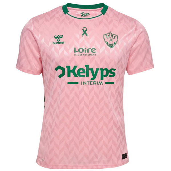 2025/26 Saint-Étienne Pink Goalkeeper Soccer Jersey 圣埃蒂安
