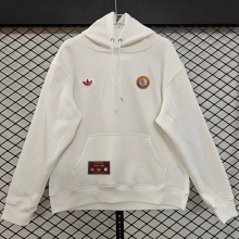 2026 Aston Villa White Retro Style Hoody 小绣花