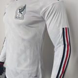 2026/27 Mexico Away White Player Version Long Sleeve Soccer Jersey