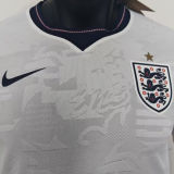 2026/27 England Home White Player Version Long Sleeve Soccer Jersey