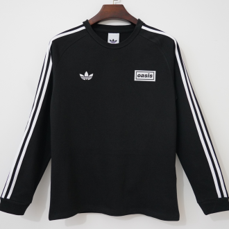 2026 AD x OASIS Black Retro Style Training Sweater