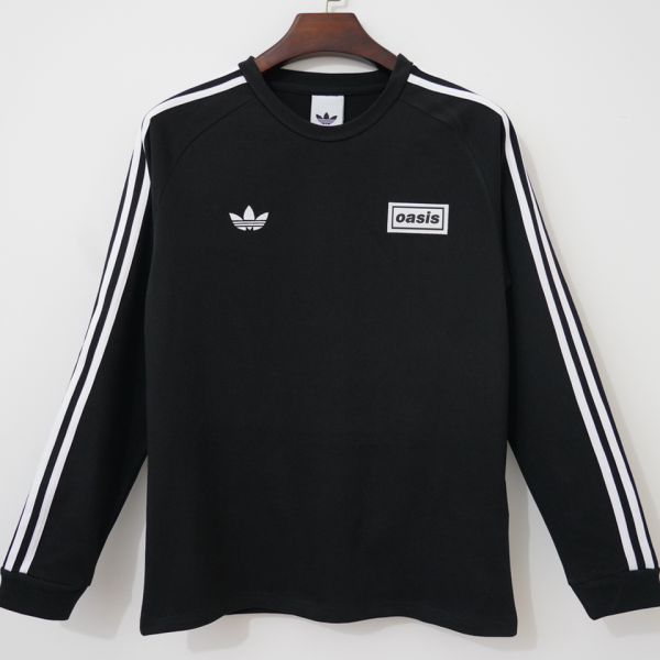 2026 AD x OASIS Black Retro Style Training Sweater