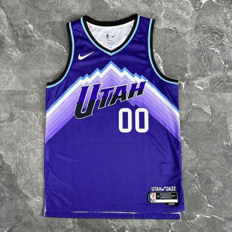 2026 Jazz MARKKANENE #00 Purple NBA Jerseys