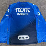 2025/26 Monterrey Third Blue Long Sleeve Soccer Jersey