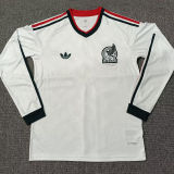 2026/27 Mexico Away White Fans Long Sleeve Soccer Jersey