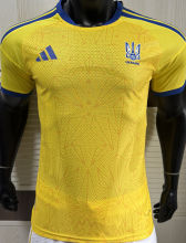 2026/27 Ukraine Home Yellow Player Version Soccer Jersey