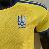 2026/27 Ukraine Home Yellow Player Version Soccer Jersey