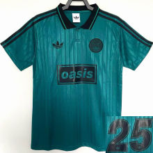 2026 AD x oasis #25 Green Retro Style Fans Soccer Jersey (Have No.25 带号码）