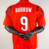 BURROW #9 Men's Cincinnati Bengals NFL Jersey  猛虎