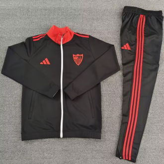 2025/26 Sevilla FC Black Jacket Tracksuit