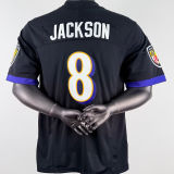 JACKSON #8 Men's Baltimore Ravens NFL Jersey 乌鸦