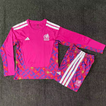 2026/27 Mexico Red Goalkeeper kids Long Sleever Jersey 长袖童装