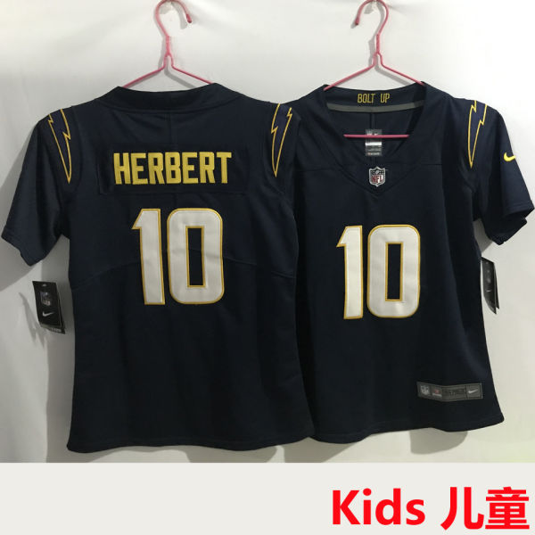 HERBERT #10 Los Angeles Chargers Kids NFL Jersey 闪电