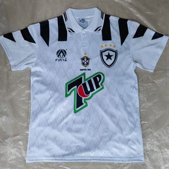 1996 Botafogo Away White Retro Soccer Jersey