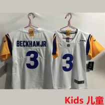 BECKHAM JR #3 Los Angeles Rams Kids NFL Jersey 公羊