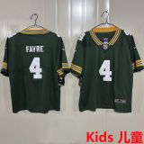 FAVRE #4 Green Bay Packers Kids NFL Jersey 包装工