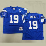UNITAS #19 Men's Indianapolis Colts Retro NFL Jersey  小马