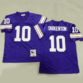 TARKENTON #10 Men's Minnesota Vikings Retro NFL Jersey 维京人