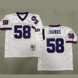 BANKS #58 Men's New York Giants Retro NFL Jersey 巨人