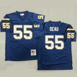 SEAU #55 Men's Los Angeles Chargers Retro NFL Jersey 闪电