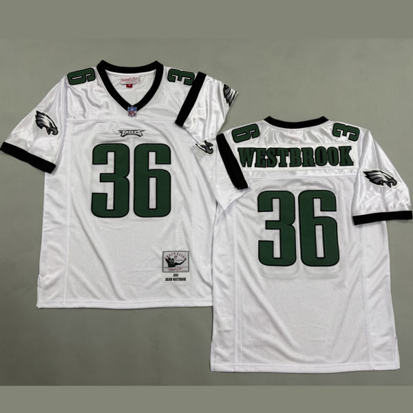 WESTBROOK #36 Men's Philadelphia Eagles Retro NFL Jersey 老鹰
