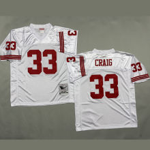 CRAIG #33 Men's San Francisco 49ers Retro NFL Jersey 49人