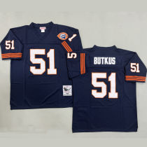 BUTKUS #51 Men's Chicago Bears Retro NFL Jersey 熊队