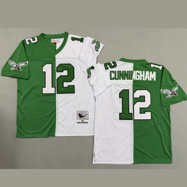 CUNNINGHAM #12 Men's Philadelphia Eagles Retro NFL Jersey 老鹰