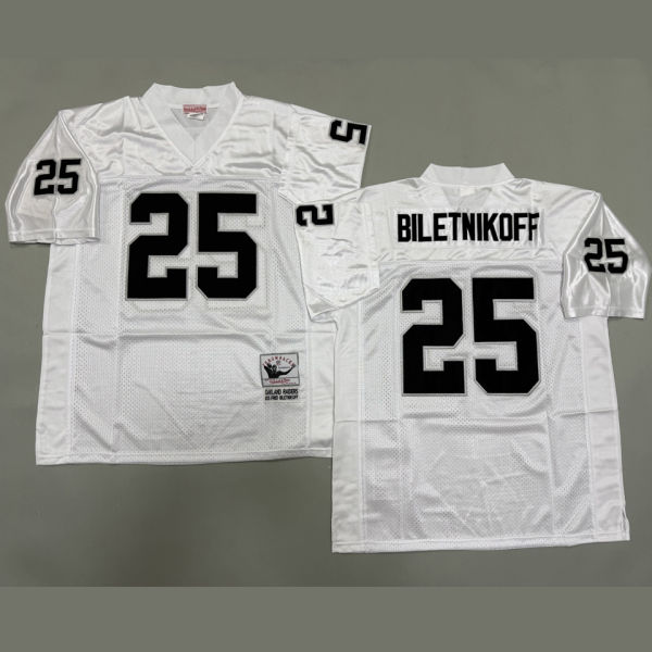 BILETNIKOFF #25 Men's Las Vegas Raiders Retro NFL Jersey 突袭者