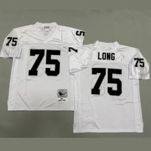 LONG #75 Men's Las Vegas Raiders Retro NFL Jersey 突袭者
