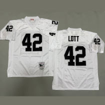 LOTT #42 Men's Las Vegas Raiders Retro NFL Jersey 突袭者