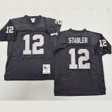 STABLER #12 Men's Las Vegas Raiders Retro NFL Jersey 突袭者