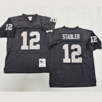 STABLER #12 Men's Las Vegas Raiders Retro NFL Jersey 突袭者