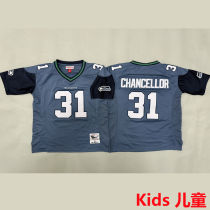 CHANCELLOR #31 Seattle Seahawks Retro Kids NFL Jersey 海鹰