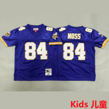 MOSS #84 Minnesota Vikings Retro Kids NFL Jersey 维京人