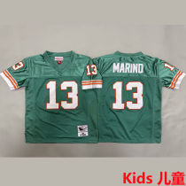 MARINO #13 Miami Dolphins Retro Kids NFL Jersey 海豚