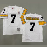 ROETHLISBERGER #7 Men's Pittsburgh Steelers Retro NFL Jersey 钢人