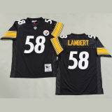 LAMBERT #58 Men's Pittsburgh Steelers Retro NFL Jersey 钢人