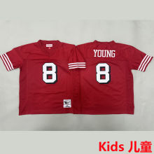 YOUNG #8 San Francisco 49ers Retro Kids NFL Jersey 49人