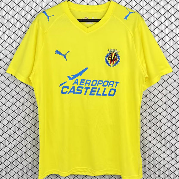 2008/2009 Villarreal FC Home Retro Soccer Jersey